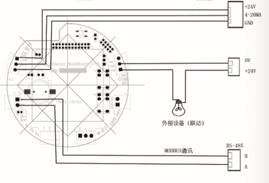 可燃氣體探測器接線圖
